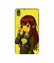 Amazon Brand - Solimo Designer DJ Girl Vector 3D Printed Hard Back Case Mobile Cover for HTC Desire 816