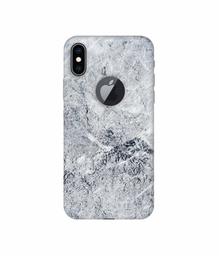 Amazon Brand - Solimo Designer Grayish Marble 3D Printed Hard Back Case Mobile Cover for Apple iPhone Xs Max (Logo Cut)