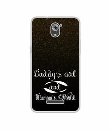 Amazon Brand - Solimo Designer Daddy's Girl and Mummy World UV Printed Soft Back Case Mobile Cover for Coolpad Mega 3