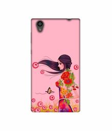 Amazon Brand - Solimo Designer Lady Vector Pattern 3D Printed Hard Back Case Mobile Cover for Sony Xperia L1