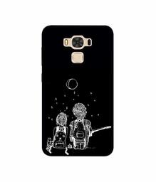 Amazon Brand - Solimo Designer Couples Sitting at Dark 3D Printed Hard Back Case Mobile Cover for Asus Zenfone 3 Max ZC553KL