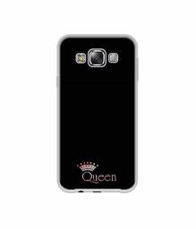 Amazon Brand - Solimo Designer Queen UV Printed Soft Back Case Mobile Cover for Samsung Galaxy E5