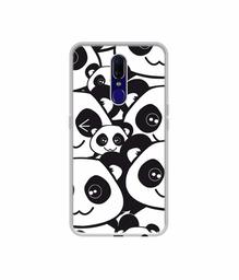 Amazon Brand - Solimo Designer Panda Texture UV Printed Soft Back Case Mobile Cover for Oppo F11