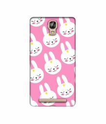 Amazon Brand - Solimo Designer Rabbit Pattern 3D Printed Hard Back Case Mobile Cover for Gionee Marathon M5 Plus