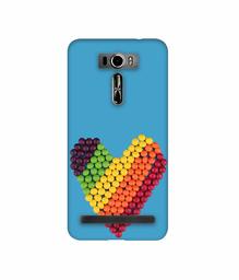 Amazon Brand - Solimo Designer Ball Heart 3D Printed Hard Back Case Mobile Cover for Asus Zenfone 2 Laser ZE601KL