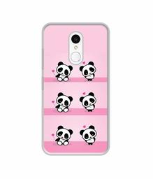 Amazon Brand - Solimo Designer Panda Pattern UV Printed Soft Back Case Mobile Cover for Spice V801