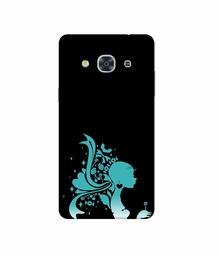 Amazon Brand - Solimo Designer Lady Vector N 3D Printed Hard Back Case Mobile Cover for Samsung Galaxy J3 Pro