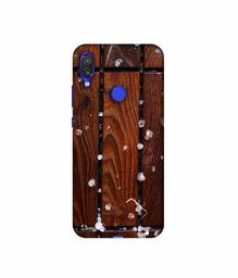 Amazon Brand - Solimo Designer Wood with Snow 3D Printed Hard Back Case Mobile Cover for Xiaomi Redmi Note 7 Pro