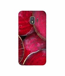 Amazon Brand - Solimo Designer Red Texture 3D Printed Hard Back Case Mobile Cover for Samsung Galaxy J2 Core