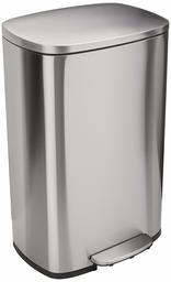 Amazon Basics Rectangular Soft Close Steel Trash Can 50L