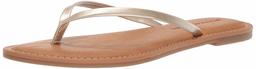 Amazon Essentials Sal Women's Thong Sandal, Women’s Sal Women's Thong Sandal Sandal, gold, 8 UK (41 EU)