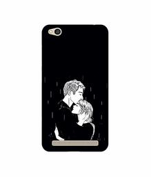 Amazon Brand - Solimo Designer Couples Standing in Rain UV Printed Soft Back Case Mobile Cover for Mi Redmi 5A