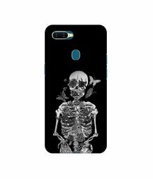 Amazon Brand - Solimo Designer Skeletan 3D Printed Hard Back Case Mobile Cover for Oppo A7