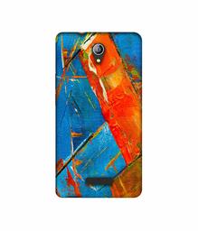 Amazon Brand - Solimo Designer Sky Blue and Orange Canvas 3D Printed Hard Back Case Mobile Cover for Micromax Canvas Pace 4G Q416