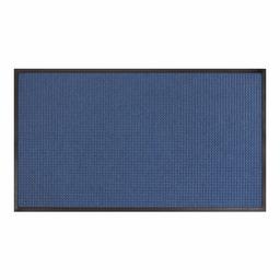 AmazonBasics Molded Carpet & Rubber Commercial Scraper Entrance Mat Square Pattern 3x5 Blue