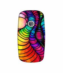 Amazon Brand - Solimo Designer Semi Circle Texture 3D Printed Hard Back Case Mobile Cover for Nokia 3310