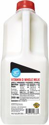 Amazon Brand - Happy Belly Whole Milk, Half Gallon, 64 Fl. Oz