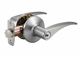 AmazonBasics Victory Door Lever - Entry - Satin Nickel