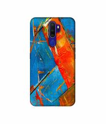 Amazon Brand - Solimo Designer Sky Blue and Orange Canvas 3D Printed Hard Back Case Mobile Cover for Oppo A9 (2020)