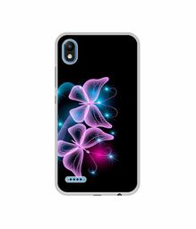 Amazon Brand - Solimo Designer Butterflies Neon Light UV Printed Soft Back Case Mobile Cover for Infinix Smart 2