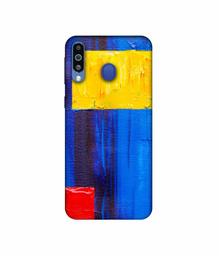 Amazon Brand - Solimo Designer Rectangle On Canvas 3D Printed Hard Back Case Mobile Cover for Samsung Galaxy M21