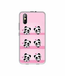 Amazon Brand - Solimo Designer Panda Pattern UV Printed Soft Back Case Mobile Cover for iKall K200