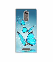 Amazon Brand - Solimo Designer Flying Butterflies UV Printed Soft Back Case Mobile Cover for Gionee S6s