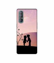 Amazon Brand - Solimo Designer Kiss-ing Couple 3D Printed Hard Back Case Mobile Cover for Oppo Reno 3 Pro