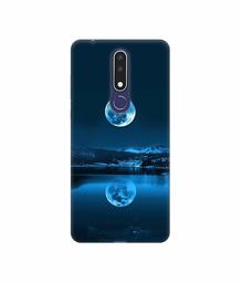 Amazon Brand - Solimo Designer Moon Pattern Print 3D Printed Hard Back Case Mobile Cover for Nokia 3.1 Plus