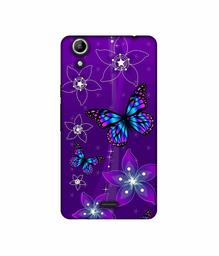 Amazon Brand - Solimo Designer Butterflies 3D Printed Hard Back Case Mobile Cover for Micromax Canvas Selfie 2 Q340