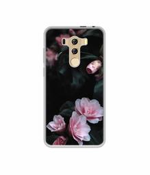 Amazon Brand - Solimo Designer Dark Flowers Photography UV Printed Soft Back Case Mobile Cover for I Kall K4