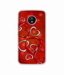 Amazon Brand - Solimo Designer Hearts UV Printed Soft Back Case Mobile Cover for Motorola Moto E4 Plus