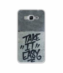 Amazon Brand - Solimo Designer Take It Easy UV Printed Soft Back Case Mobile Cover for Samsung Galaxy J2 Ace