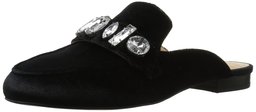 Amazon Brand - The Fix Women's Francesca Slip-On Loafer with Large Jewels, Black, 9 B US