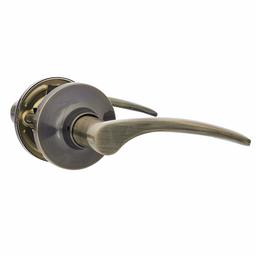 AmazonBasics Passage Lever - Curve - Antique Brass