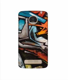 Amazon Brand - Solimo Designer Painting Texture 3D Printed Hard Back Case Mobile Cover for Motorola Moto Z Play