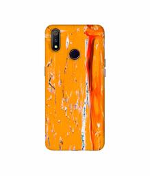 Amazon Brand - Solimo Designer Gold Yellow Paint 3D Printed Hard Back Case Mobile Cover for Realme 3 Pro