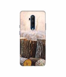 Amazon Brand - Solimo Designer Wood logs 3D Printed Hard Back Case Mobile Cover for OnePlus 7T Pro