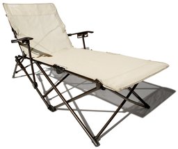 Strathwood Foldable Multi-Position Lounge Chair with Carry Bag