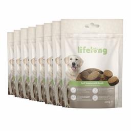 Marque Amazon - Lifelong - Friandises pour chiens, riches in protéines, avec agneau  (8 pack x 300gr)