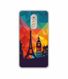 Amazon Brand - Solimo Designer Colored Paris UV Printed Soft Back Case Mobile Cover for Lenovo K6 Note