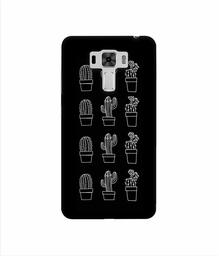 Amazon Brand - Solimo Designer Cactus Design 3D Printed Hard Back Case Mobile Cover for Asus Zenfone 3 Laser ZC551KL