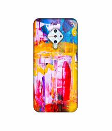 Amazon Brand - Solimo Designer Multicolor Canvas Paint 3D Printed Hard Back Case Mobile Cover for Vivo S1 Pro