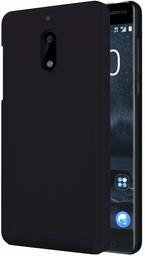 Amazon Brand - Solimo Dual-Layer Mobile Cover (Hard Back & Flexible Bumper) for Nokia 6 (Black)