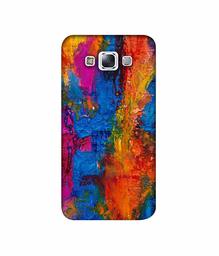 Amazon Brand - Solimo Designer Dark Multicolor Canvas 3D Printed Hard Back Case Mobile Cover for Samsung Galaxy E7