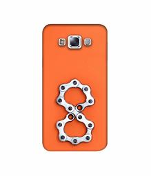 Amazon Brand - Solimo Designer Number Eight 3D Printed Hard Back Case Mobile Cover for Samsung Galaxy E7