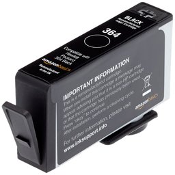 AmazonBasics Remanufactured Ink Cartridge Replacement for HP 364 (Black)