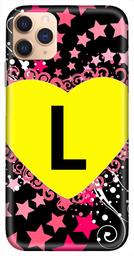 Amazon Brand - Solimo Designer Heart Pattern Alphabet-L 3D Printed Hard Back Case Mobile Cover for Apple iPhone 11 Pro Max