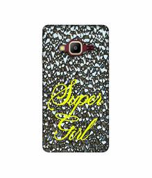 Amazon Brand - Solimo Designer Super Girl On Foil 3D Printed Hard Back Case Mobile Cover for Samsung Z2