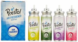 Amazon Brand - Presto! One Touch Air Freshener Refills - 12ml (Pack of 4)